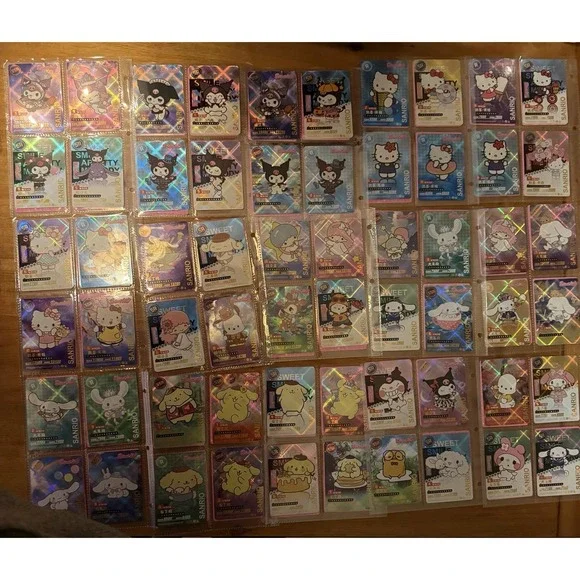Various Sanrio, Hello Kitty, Kuromi And Others 209 Card Lot R SR SSR UR Binder - Picture 2 of 6